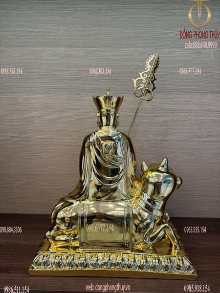 Địa tạng vương dát vàng cao 48 ngang 29 sâu 16