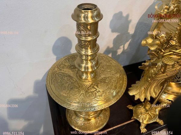 Ngũ sự cát tút song long chầu nguyệt cao 65cm nặng 33,8kg