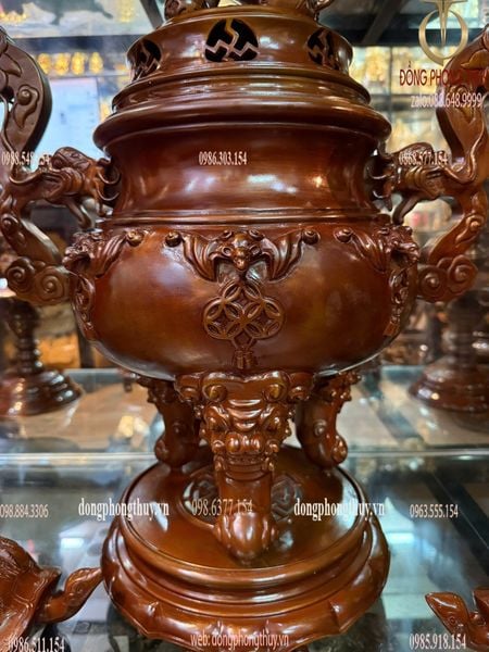 Ngũ sự dơi ngũ phúc cao 62cm màu cổ nặng 36,3kg