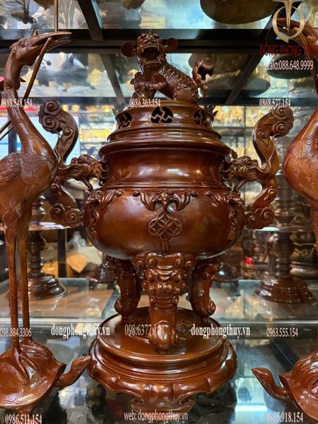 Ngũ sự dơi ngũ phúc cao 62cm màu cổ nặng 36,3kg