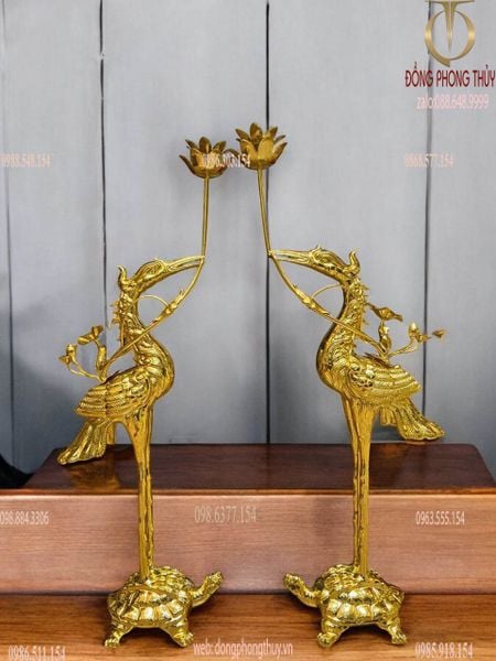 Bộ đỉnh đồng ngũ sự 65cm dát vàng 38kg