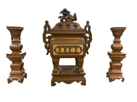 Bộ tam sự vuông dáng cổ 2 cỡ 55 và 65cm