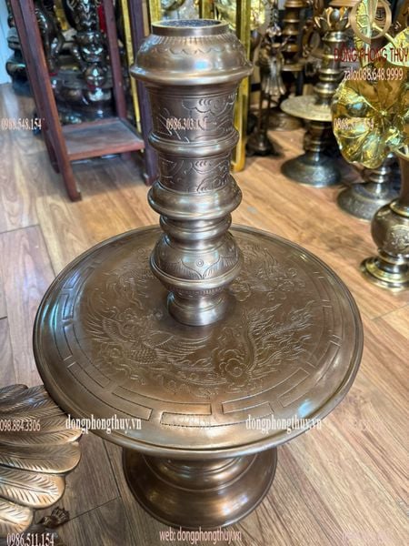 Bộ ngũ sự đồng đỏ làm màu cổ cao 70cm