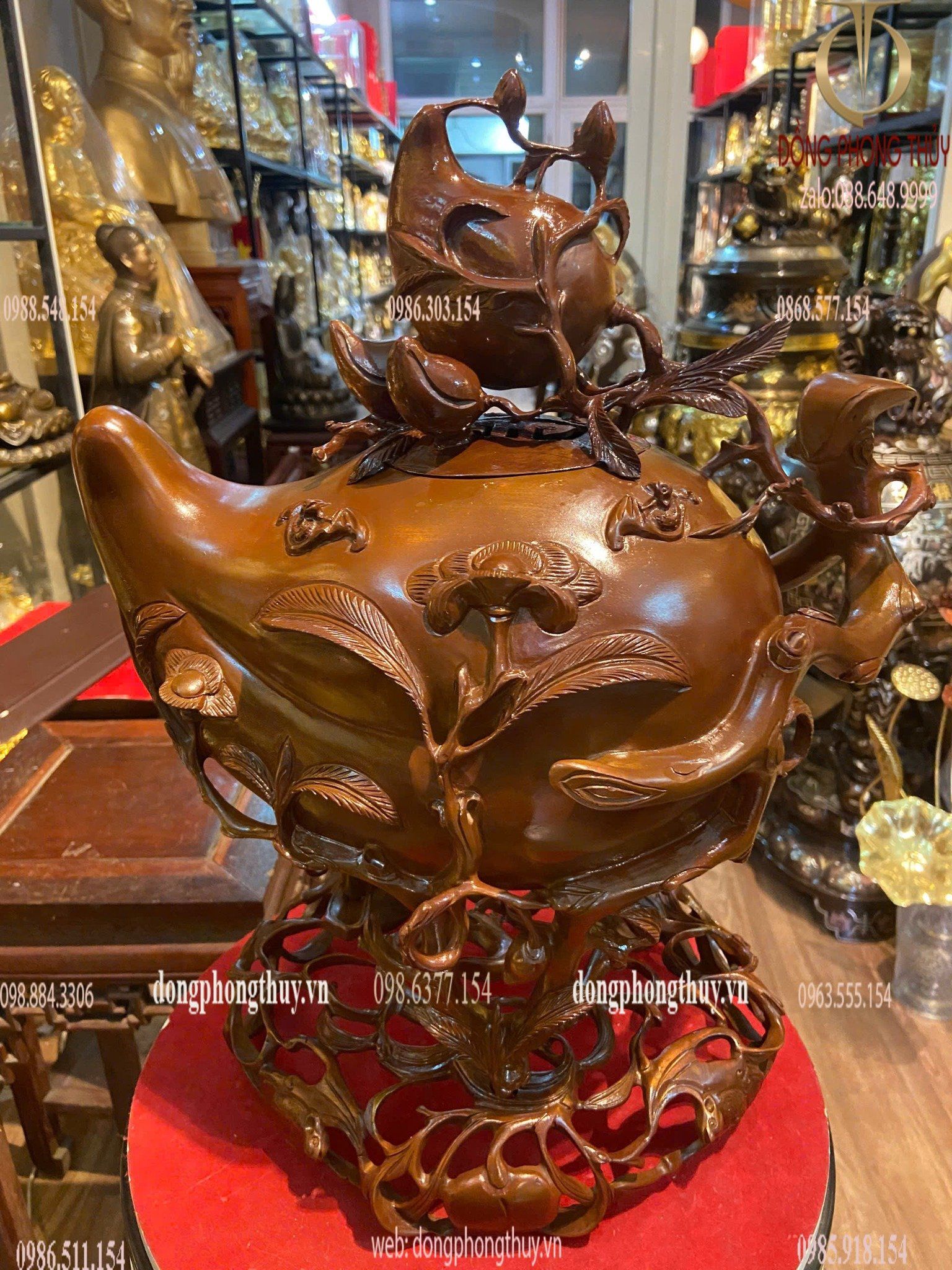 Lư quả đào mẫu cổ cao 42cm