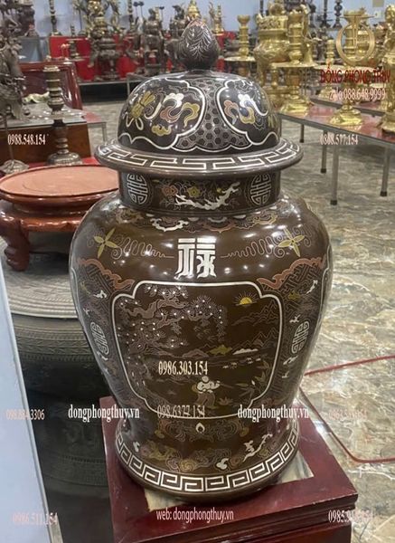 Đôi Chóe 60cm khảm ngũ sắc