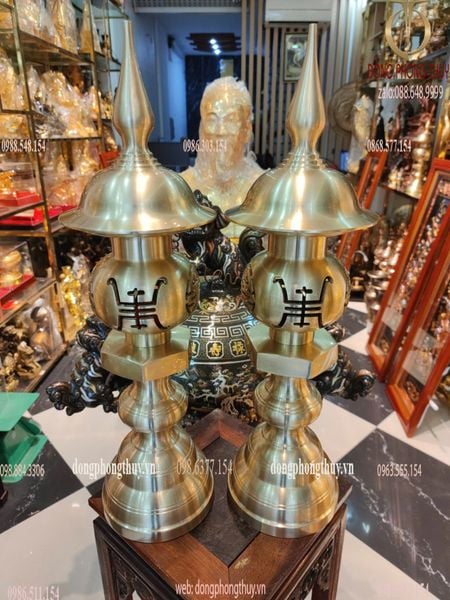 Đôi đèn cát tút cao 65cm