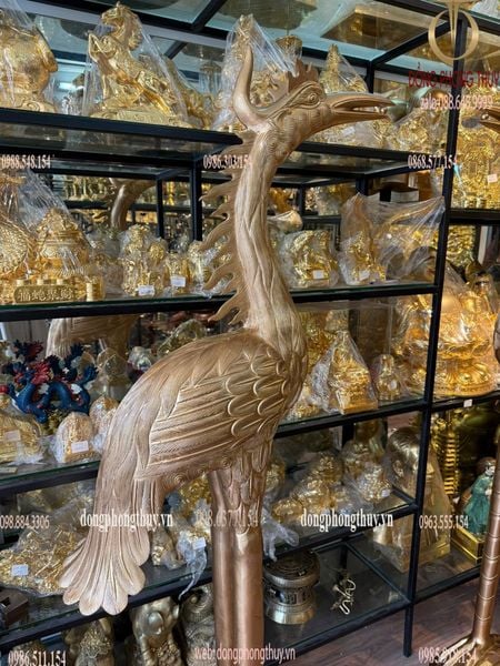 Đôi hạc đồng cao 1m76
