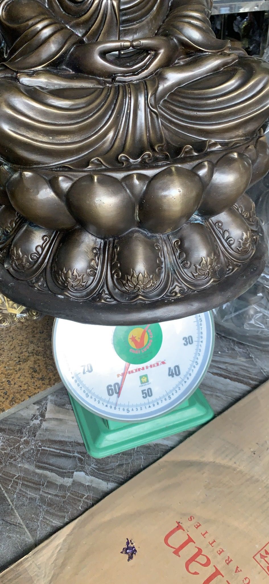 Tượng A Di Đà cao 72 ngang 44cm nặng 58kg