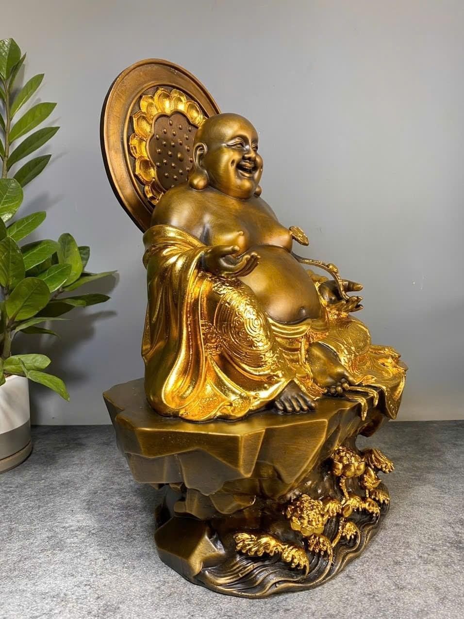 Tượng di lặc dát điểm vàng