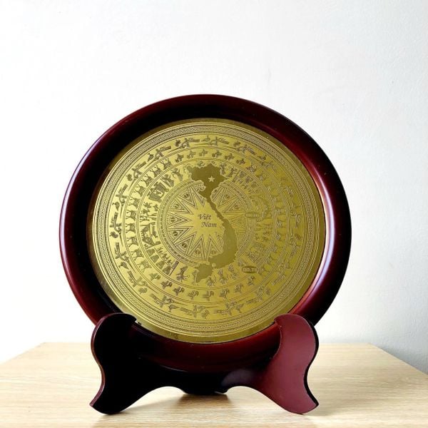 Quà lưu niệm: Tranh đĩa Mặt trống đồng lưu niệm