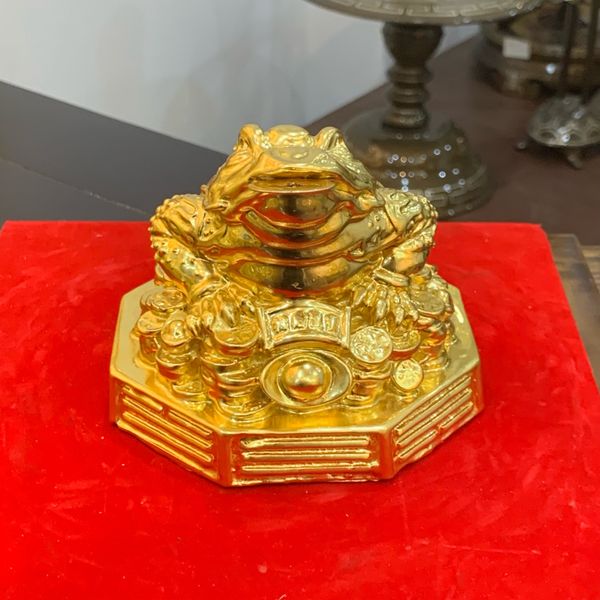 Thiềm thừ dát vàng 24K cao 10cm