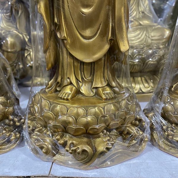 Tượng tây phương tam thánh 40cm bằng đồng