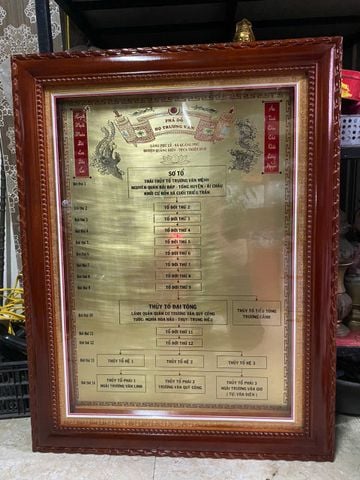 Gia phả bằng đồng theo yêu cầu