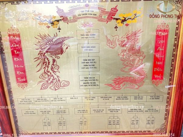 Gia phả bằng đồng ăn mòn