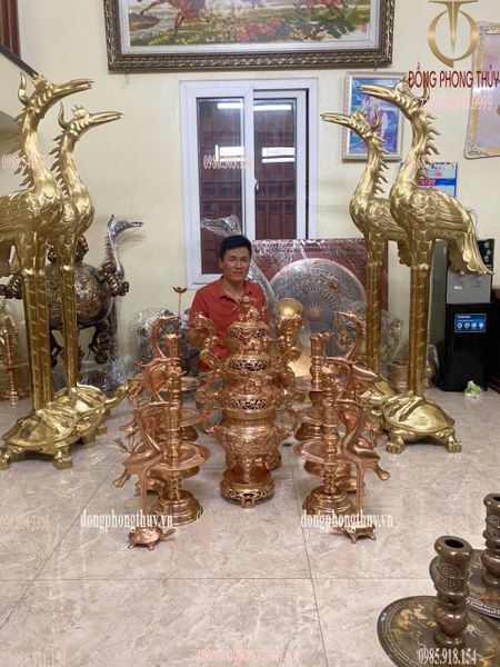 Hạc đồng hạc thờ cát tút 1m76