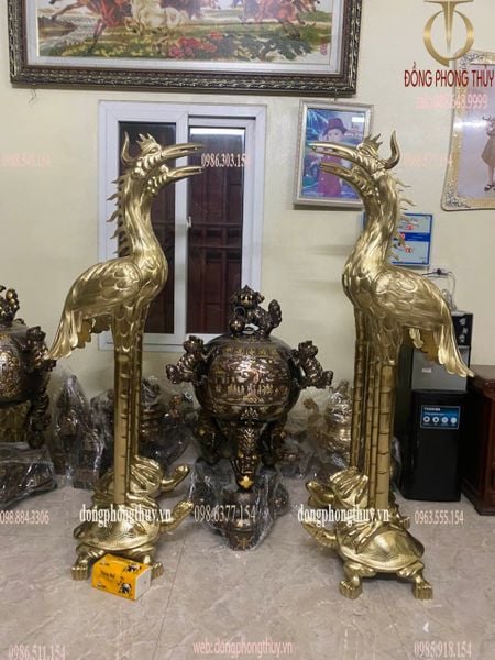 Hạc đồng hạc thờ cát tút 1m76