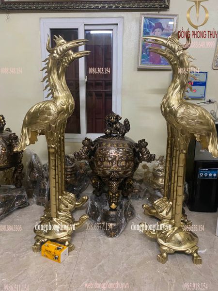 Hạc đồng hạc thờ cát tút 1m76