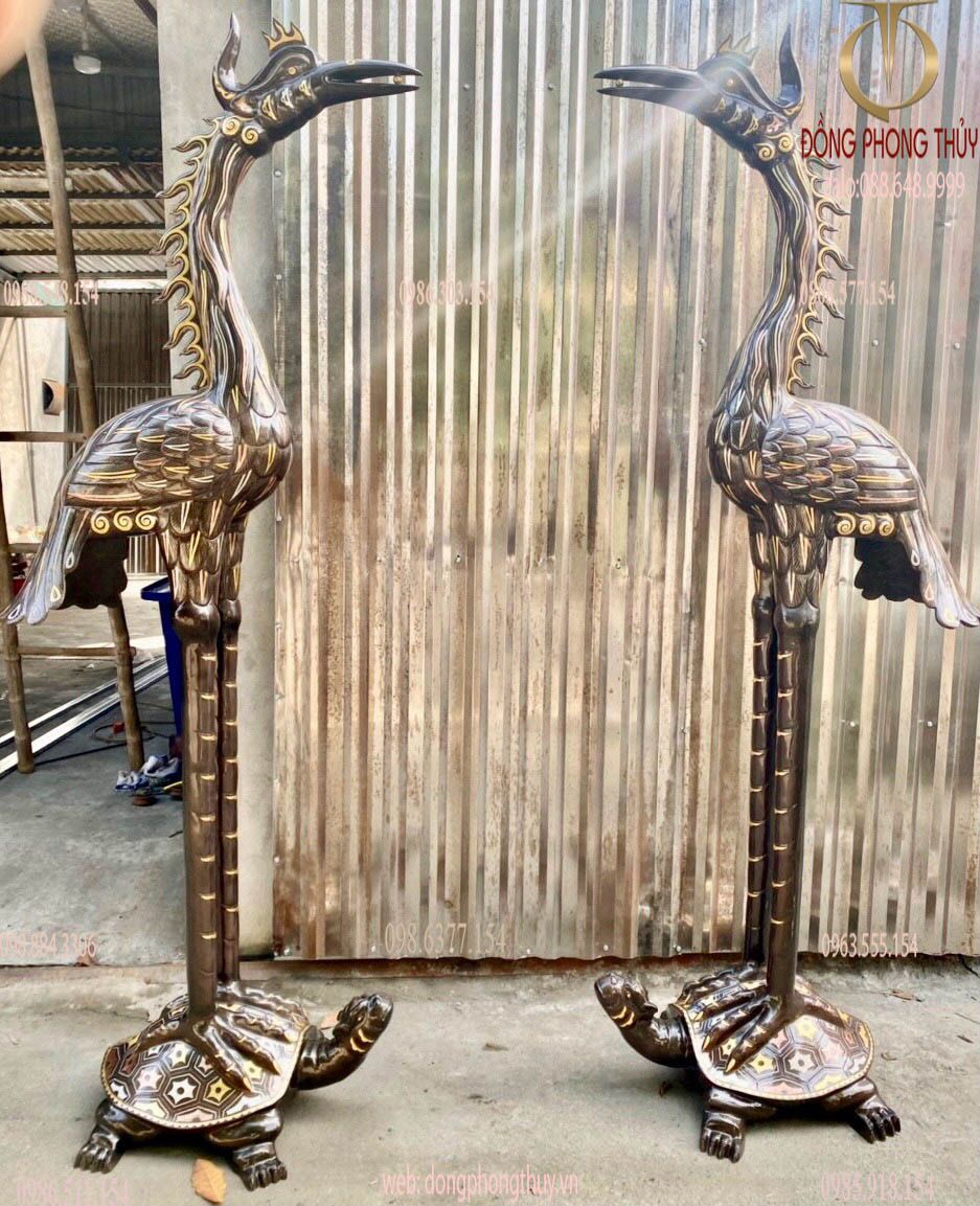 Hạc đồng ✅ hạc thờ khảm tam khí