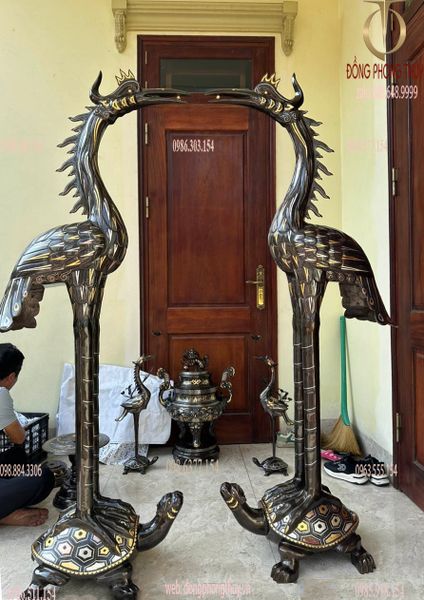 Hạc đồng ✅ hạc thờ khảm tam khí