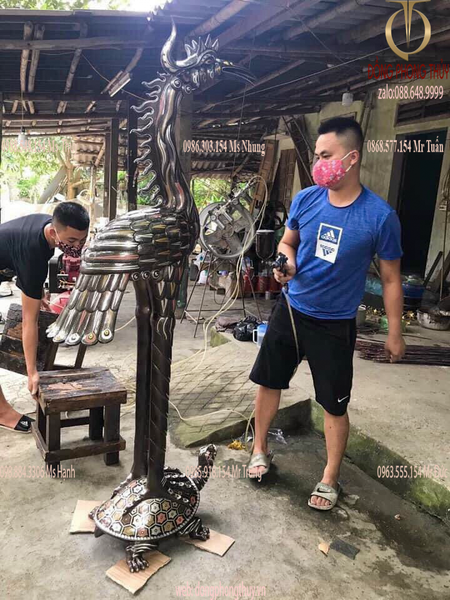 Hạc đồng đỏ khảm tam khí kĩ 1m76 nặng 125kg