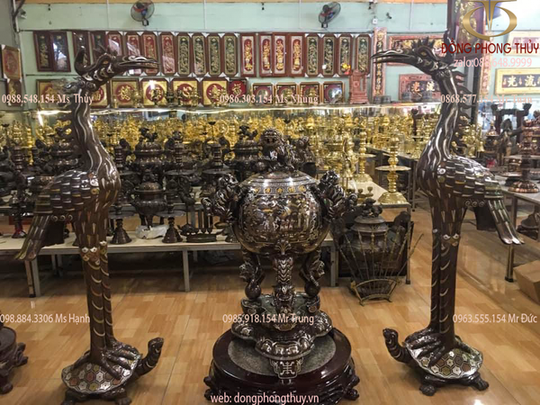 Hạc đồng đỏ khảm tam khí kĩ 1m76 nặng 125kg