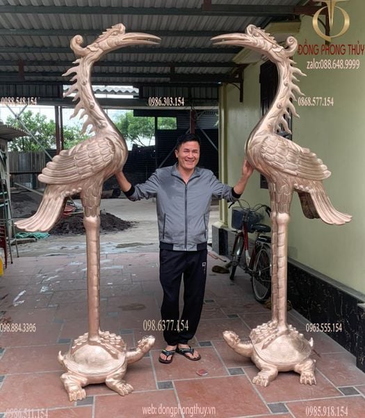 Hạc đồng hạc thờ 2m35
