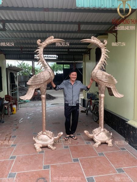 Hạc đồng hạc thờ 2m35