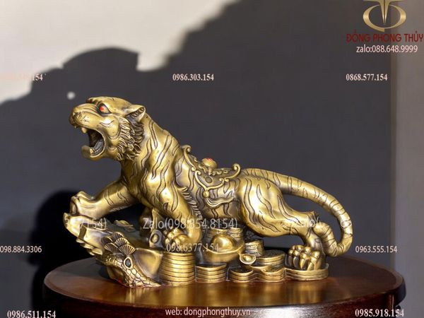 Tượng hổ bằng đồng 30cm