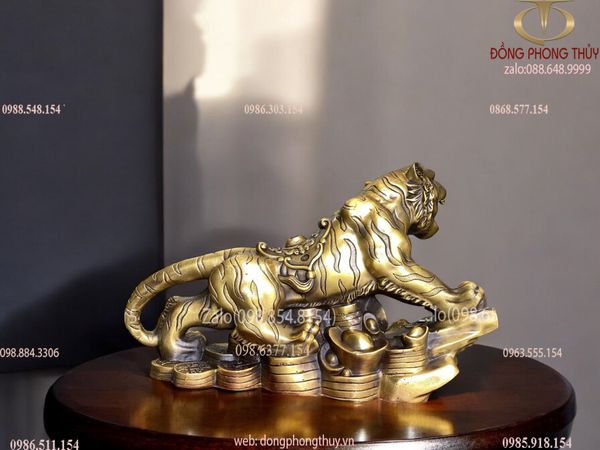 Tượng hổ bằng đồng 30cm