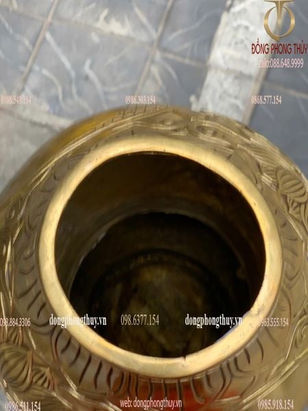 Hồ lô phong thủy bằng đồng cao 72cm nặng 16kg