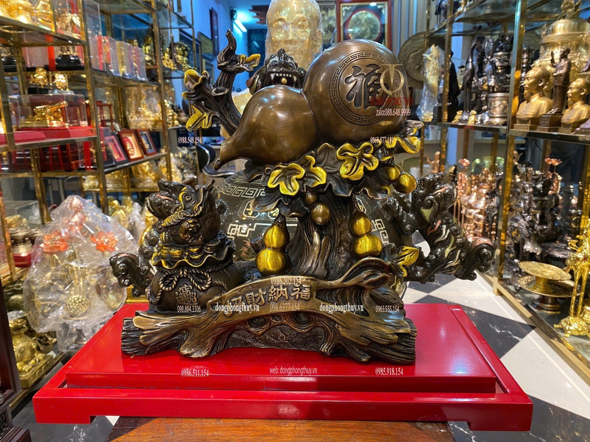 Hồ lô bằng đồng phong thủy
