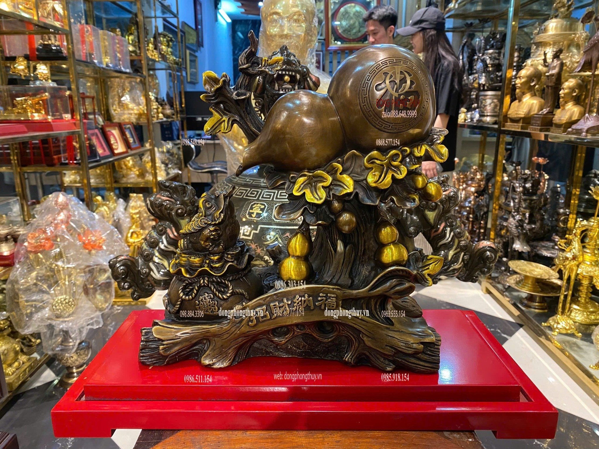 Hồ lô bằng đồng phong thủy