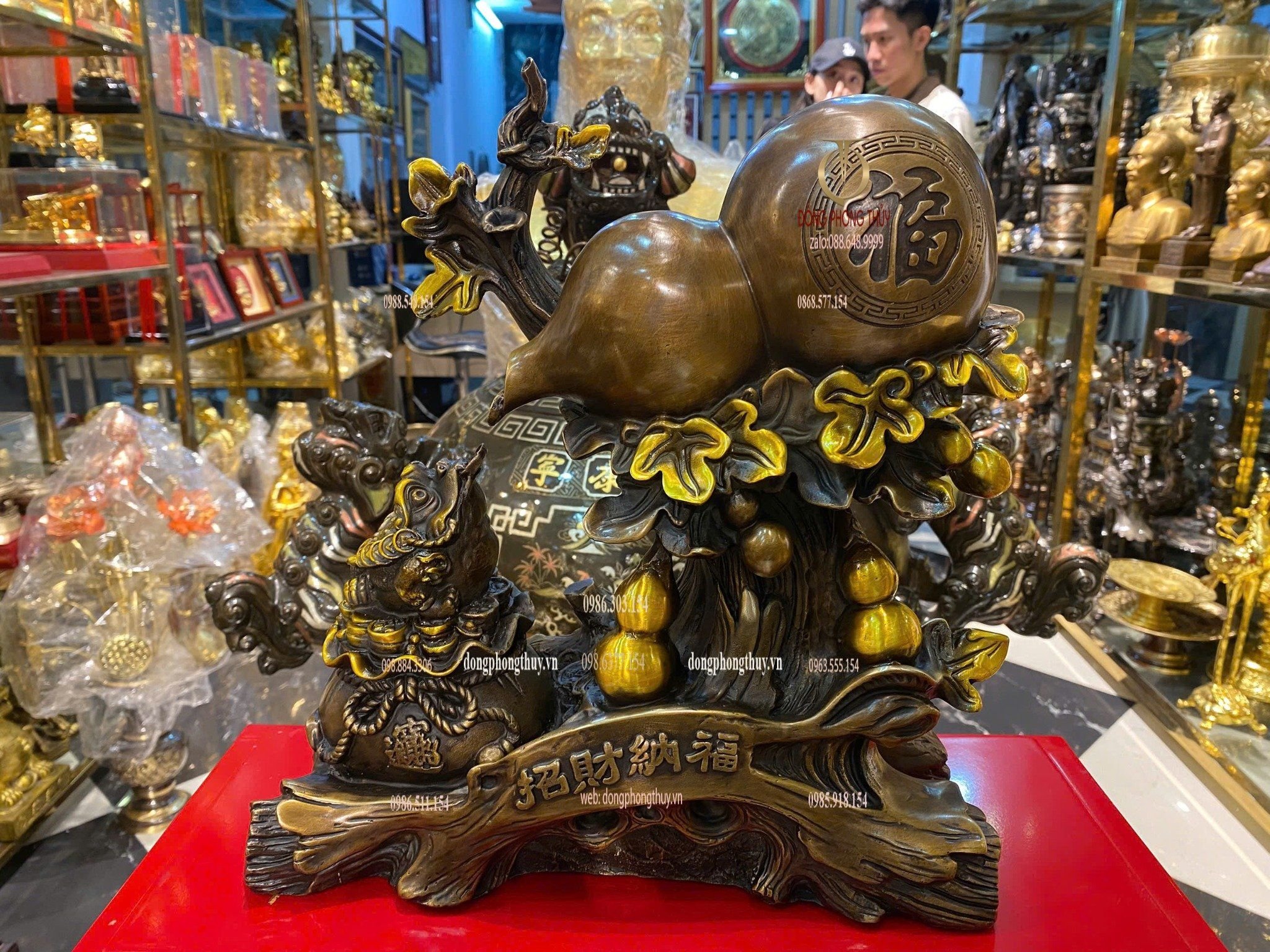 Hồ lô bằng đồng phong thủy