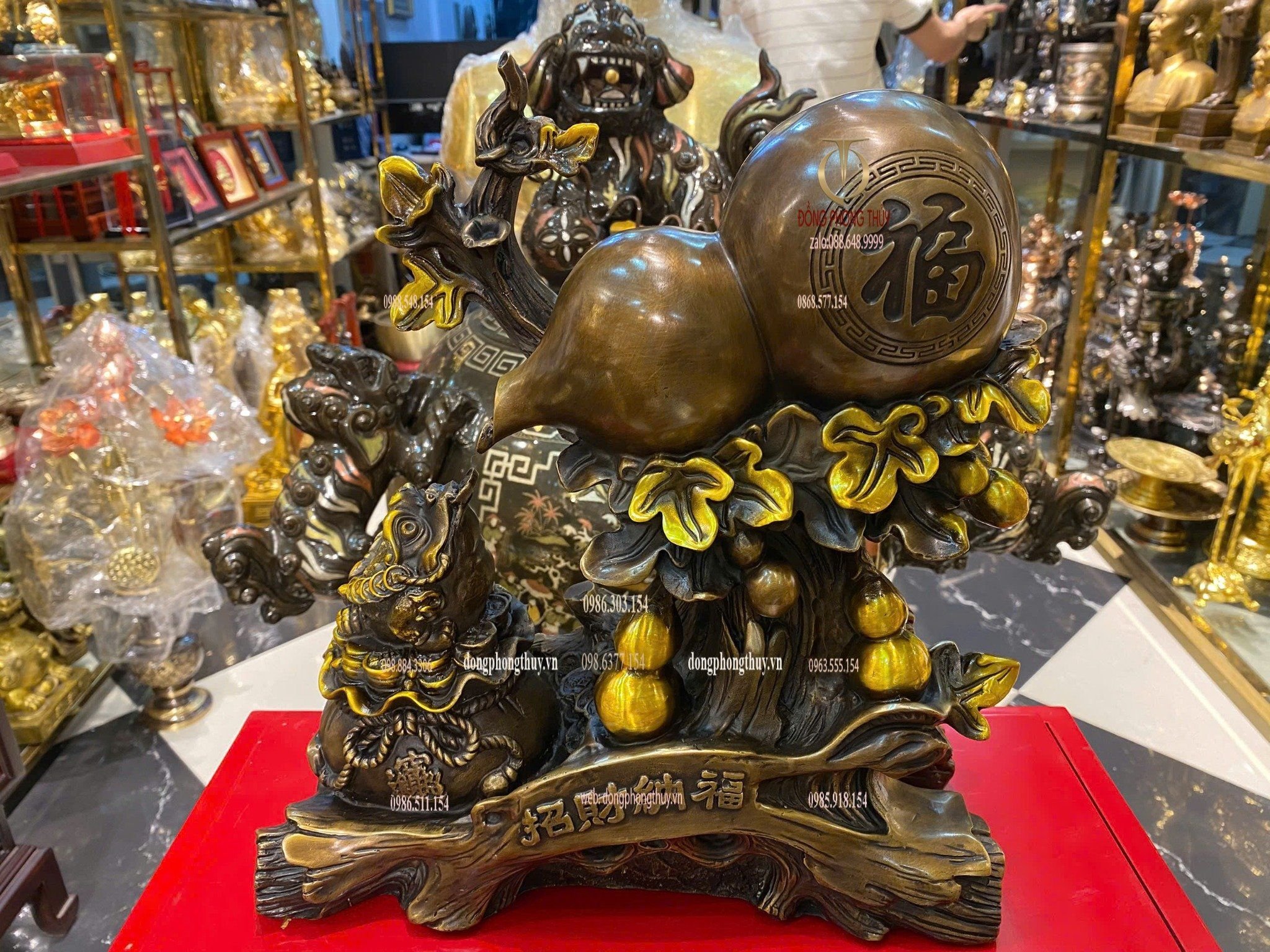 Hồ lô bằng đồng phong thủy