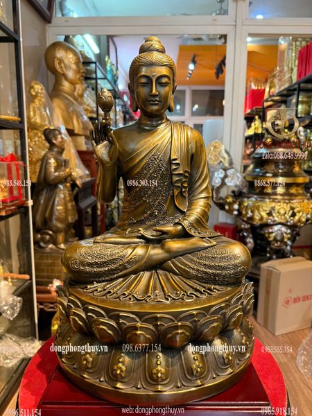 Tượng phật Thích ca liên hoa cao 40 nặng 11 kg