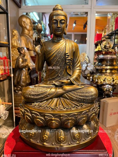 Tượng phật Thích ca liên hoa cao 40 nặng 11 kg