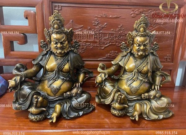 Tượng ông Hoàng Thần Tài bằng đồng cao Cao 43 ngang 28 sâu 23 nặng 13kg