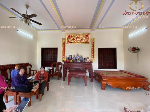 Hoành phi câu đối 1m97 dát vàng nano