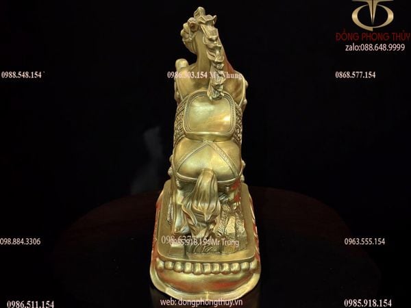 tượng ngựa giáp tiền bằng đồng nhỏ
