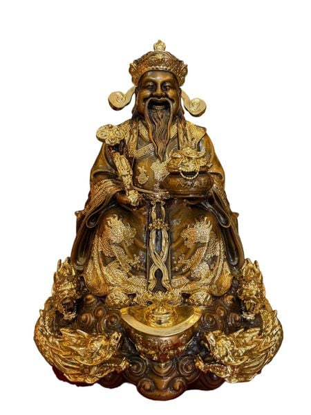 Thần tiền bằng đồng dát điểm vàng
