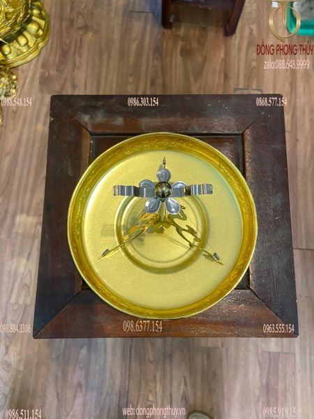 Khay đỡ hương vòng bằng đồng Cao 19cm đk 17cm 400g