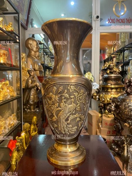 Lục bình 35 màu hun nâu giả cổ