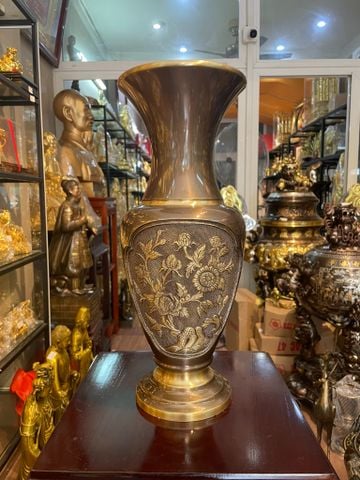 Lục bình 35 màu hun nâu giả cổ