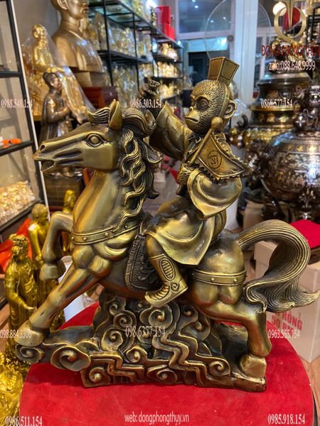 Mã thượng phong hầu bằng đồng cao 36cm