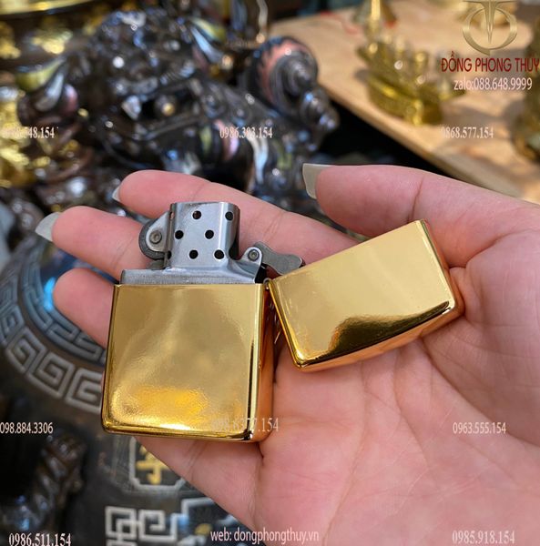 Mạ vàng 24k zippo