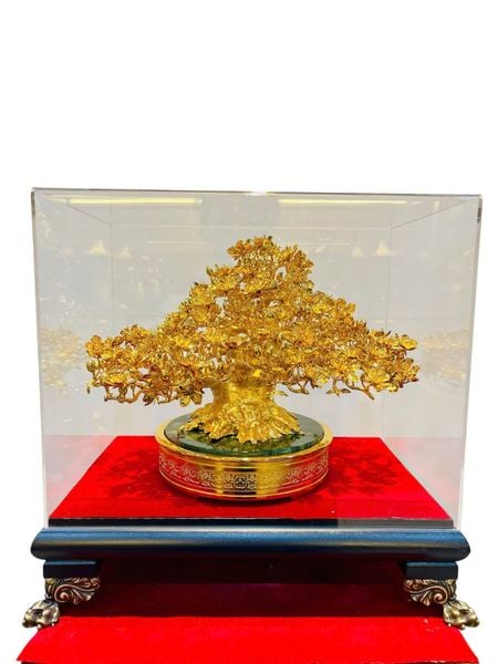 Cây mai bằng đồng mạ vàng 24k