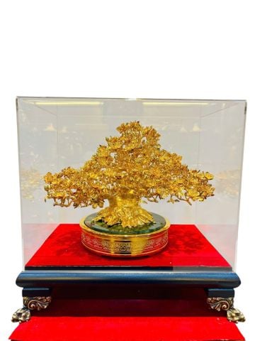 Cây mai bằng đồng mạ vàng 24k