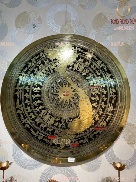 Mặt trống đồng Đông Sơn bản đồ Việt Nam