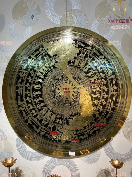 Mặt trống đồng Đông Sơn bản đồ Việt Nam