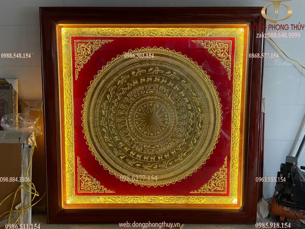 Tranh trống đồng 1m6x1m6